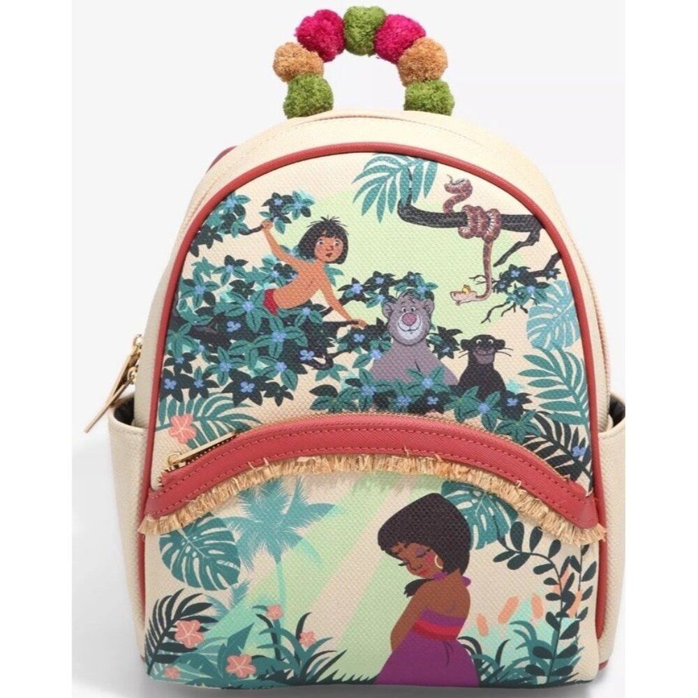Danielle Nicole Disney Jungle Book Mowgli & Shanti Baloo Mini Backpack NWT